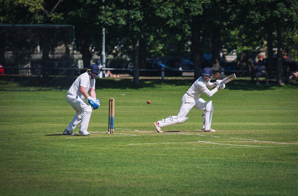 Cricket match in progress