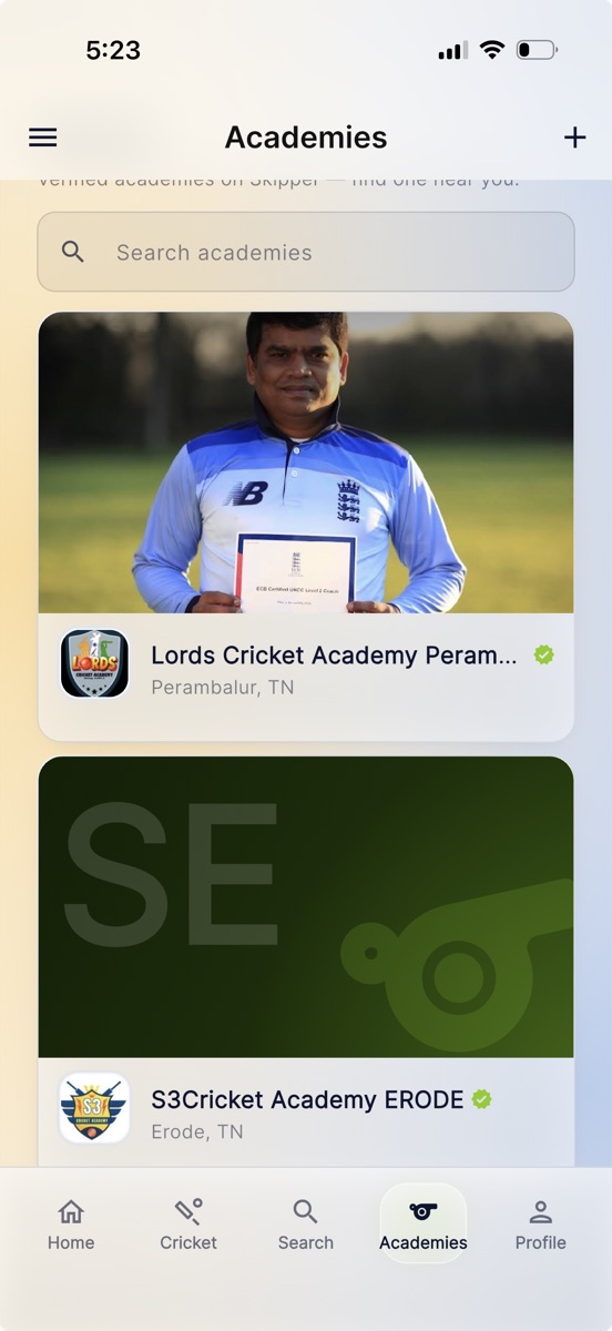 The Skipper academy directory, where parents find academies near them